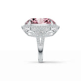 Sterling Silver Semi Mount Ring Setting Oval OV 24x19mm DHJ