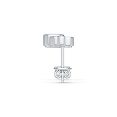 Sterling Silver Semi Mount Earrings Setting Round RD 4x4mm Angel Theme DHJ