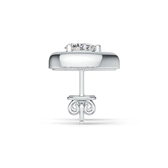 Sterling Silver Semi Mount Earrings Setting Pear PE 6x4mm Stud DHJ