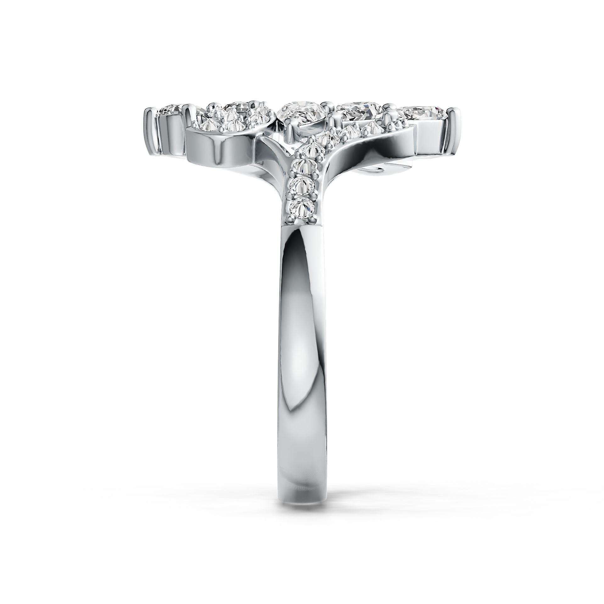 Sterling Silver Semi Mount Ring Setting Pear PE 5X3mm DHJ