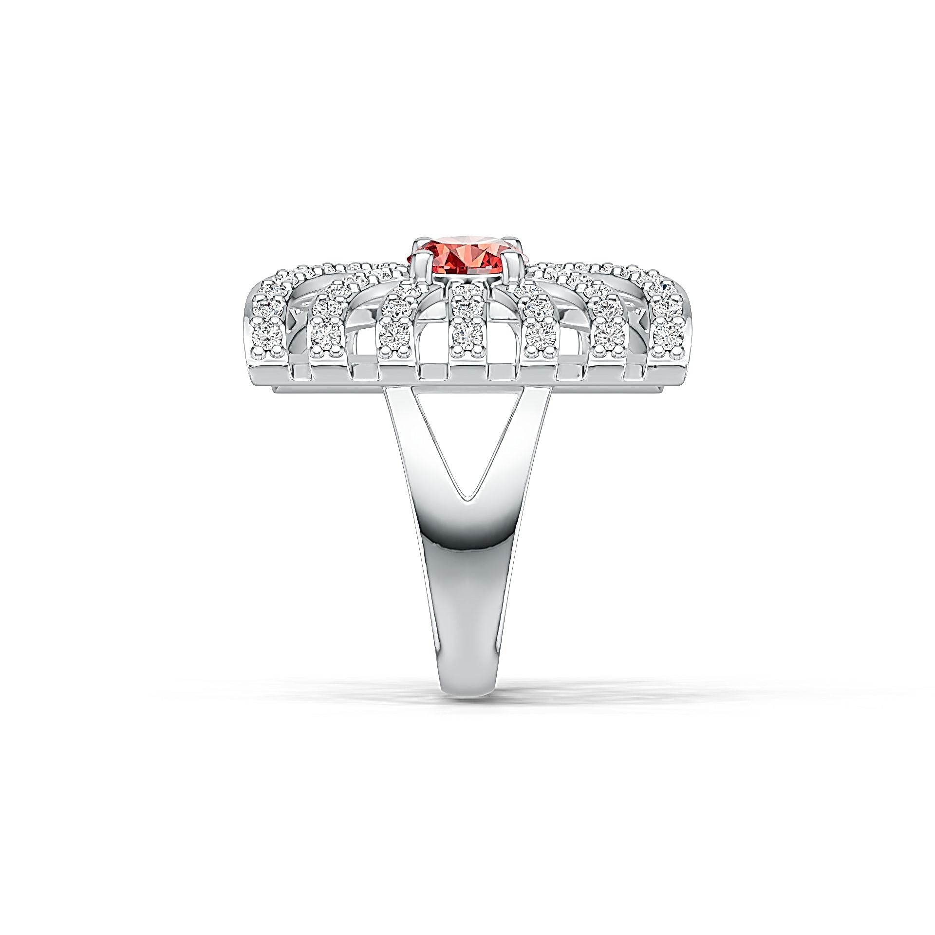 Sterling Silver Semi Mount Ring Setting Round RD 6x6mm DHJ