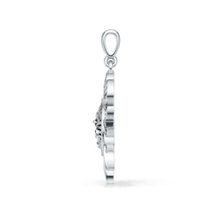 Sterling Silver Pendant Solid Sun Theme DHJ