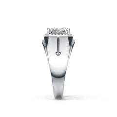 Sterling Silver Semi Mount Ring Setting Emerald OCT 8X8mm DHJ