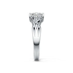 Sterling Silver Semi Mount Ring Setting Cushion CU 5.5X5.5mm DHJ