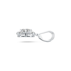 Sterling Silver Semi Mount Earrings Setting Round RD 8X8mm MQ 6X3mm DHJ