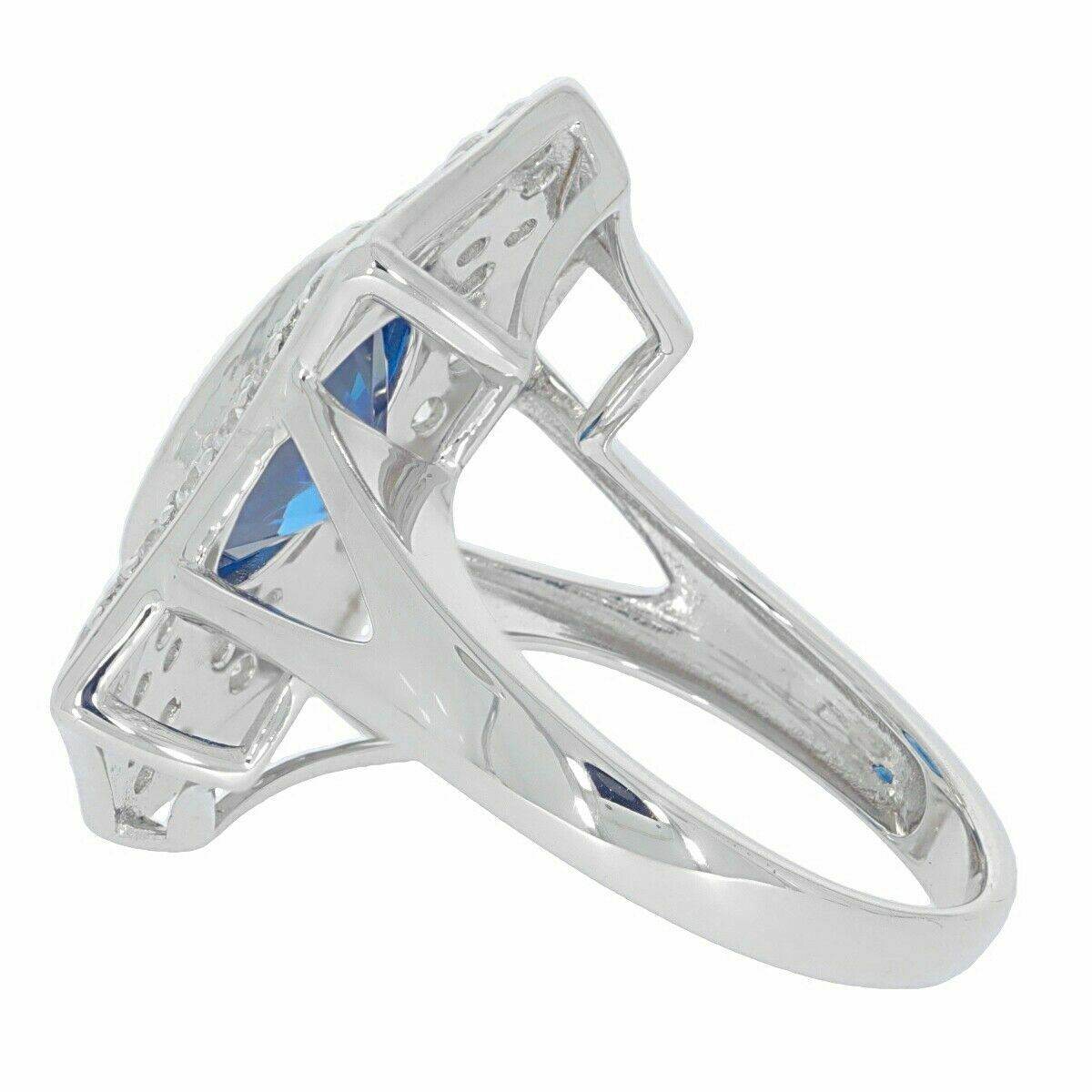 14K Gold Semi Mount Ring Setting Oval OV 10x8mm No Rhodium White Topa Diamond Accent Syzjewelry