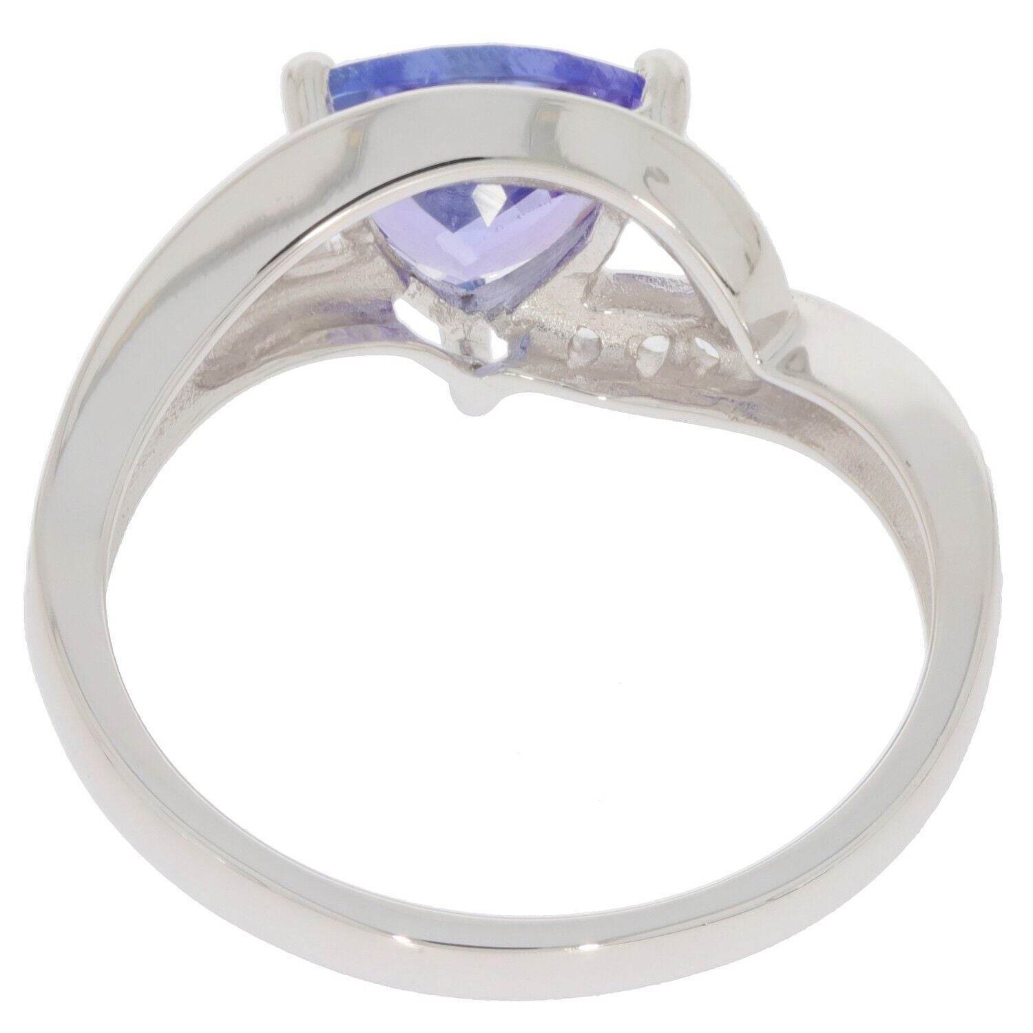 10K Gold Semi Mount Ring Setting Trillion Tri 7x7mm Split Moissanite Accent Syzjewelry