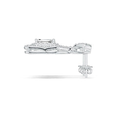 Sterling Silver Semi Mount Earrings Setting Emerald OCT 8x6mm Syzjewelry