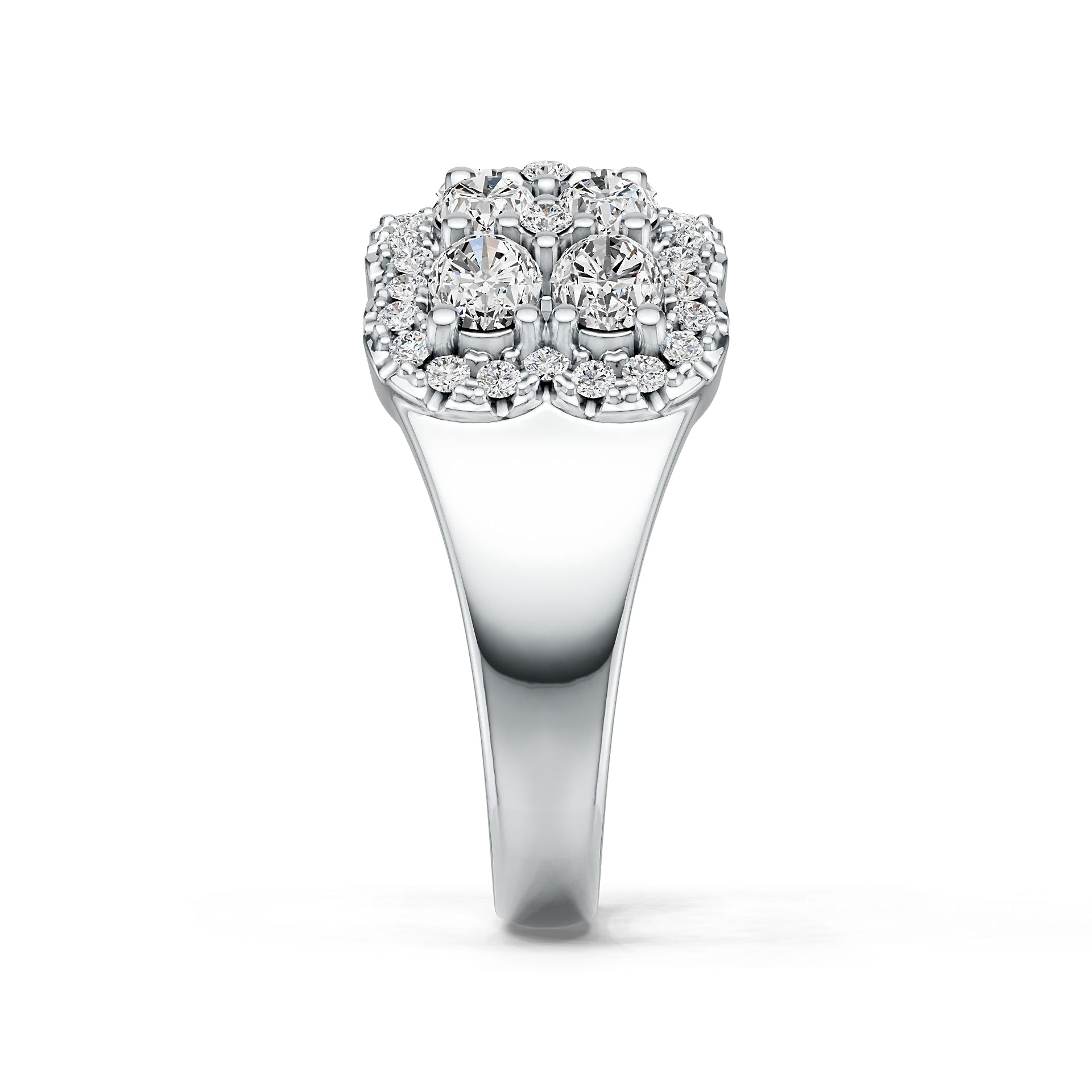Sterling Silver Semi Mount Ring Setting Oval OV 4X3mm DHJ