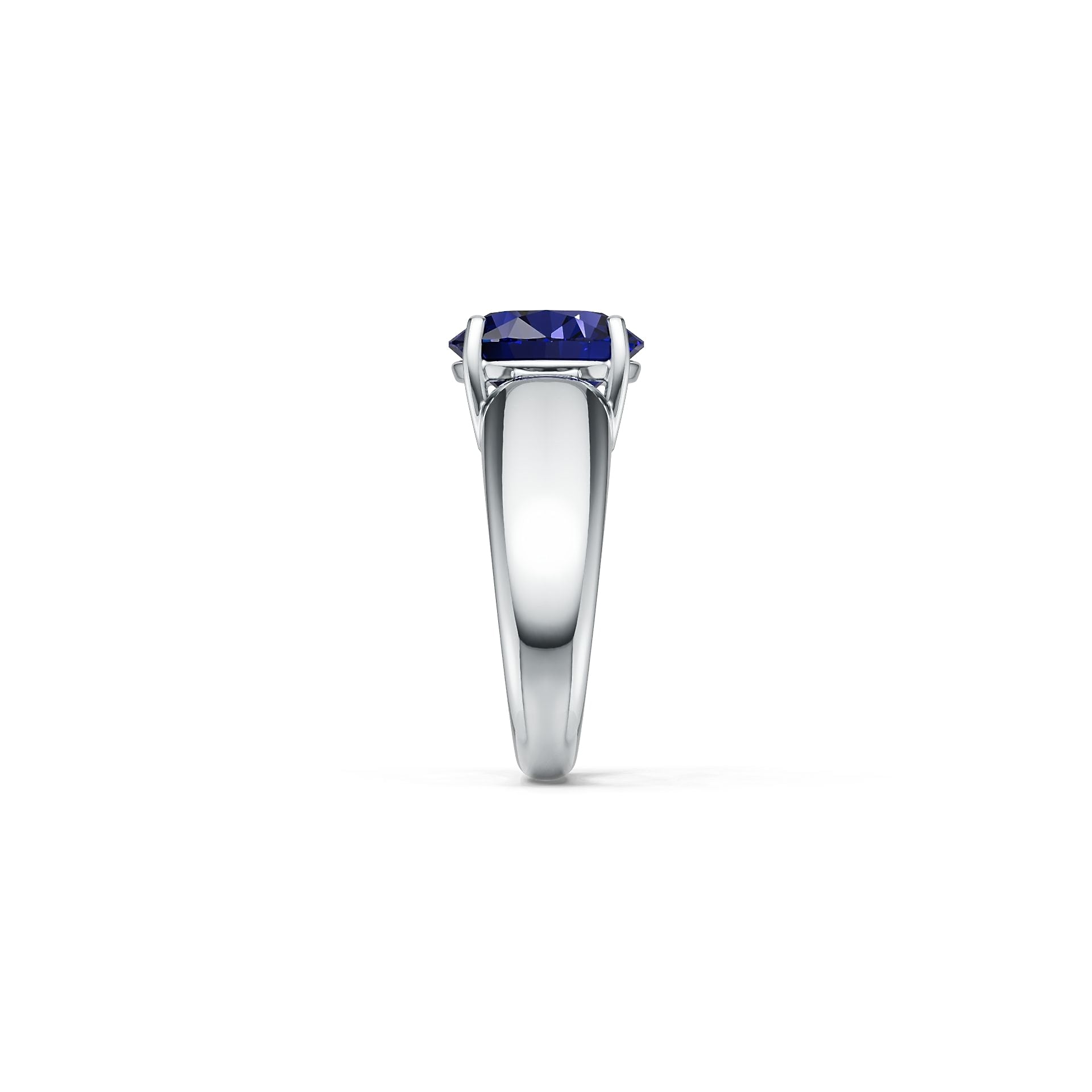 Men's Sterling Silver Semi Mount Ring Setting Round RD 11x11mm Male Syzjewelry