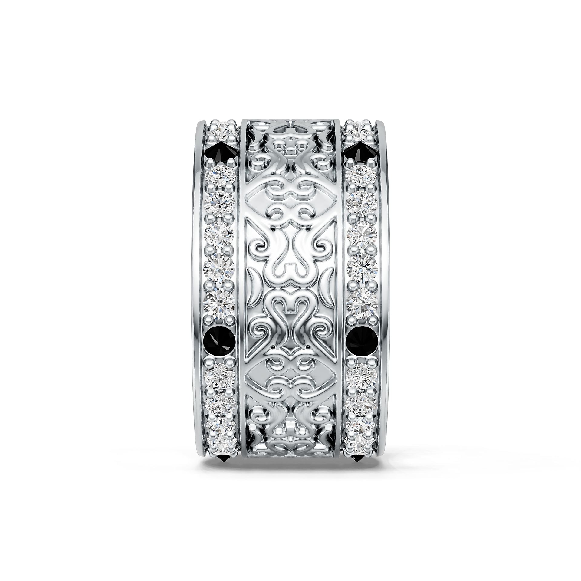 Sterling Silver Semi Mount Ring Setting Round Rd Diamond Accent DHJ