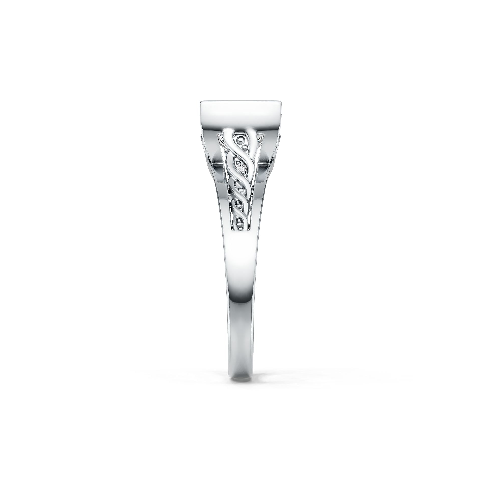 Sterling Silver Semi Mount Ring Setting Cushion CU 8X8mm Syzjewelry