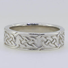 14K Gold 6 mm Band Celtic Knot Band Ring Syzjewelry