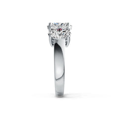 Sterling Silver Semi Mount Ring Setting Oval OV 8X6mm OV 7X5mm with White Topaz DHJ