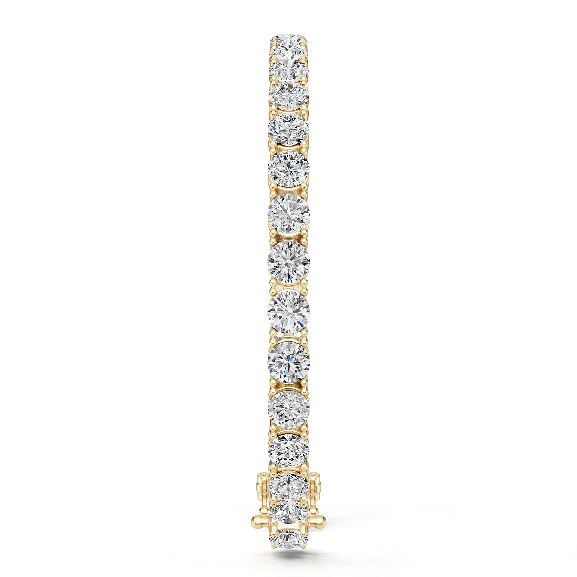 18K Gold Semi Mount Bracelet Setting Round Ro 5x5mm Diamond Accent Syz Jewelry