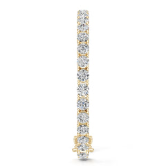 18K Gold Semi Mount Bracelet Setting Round Ro 5x5mm Diamond Accent Syz Jewelry