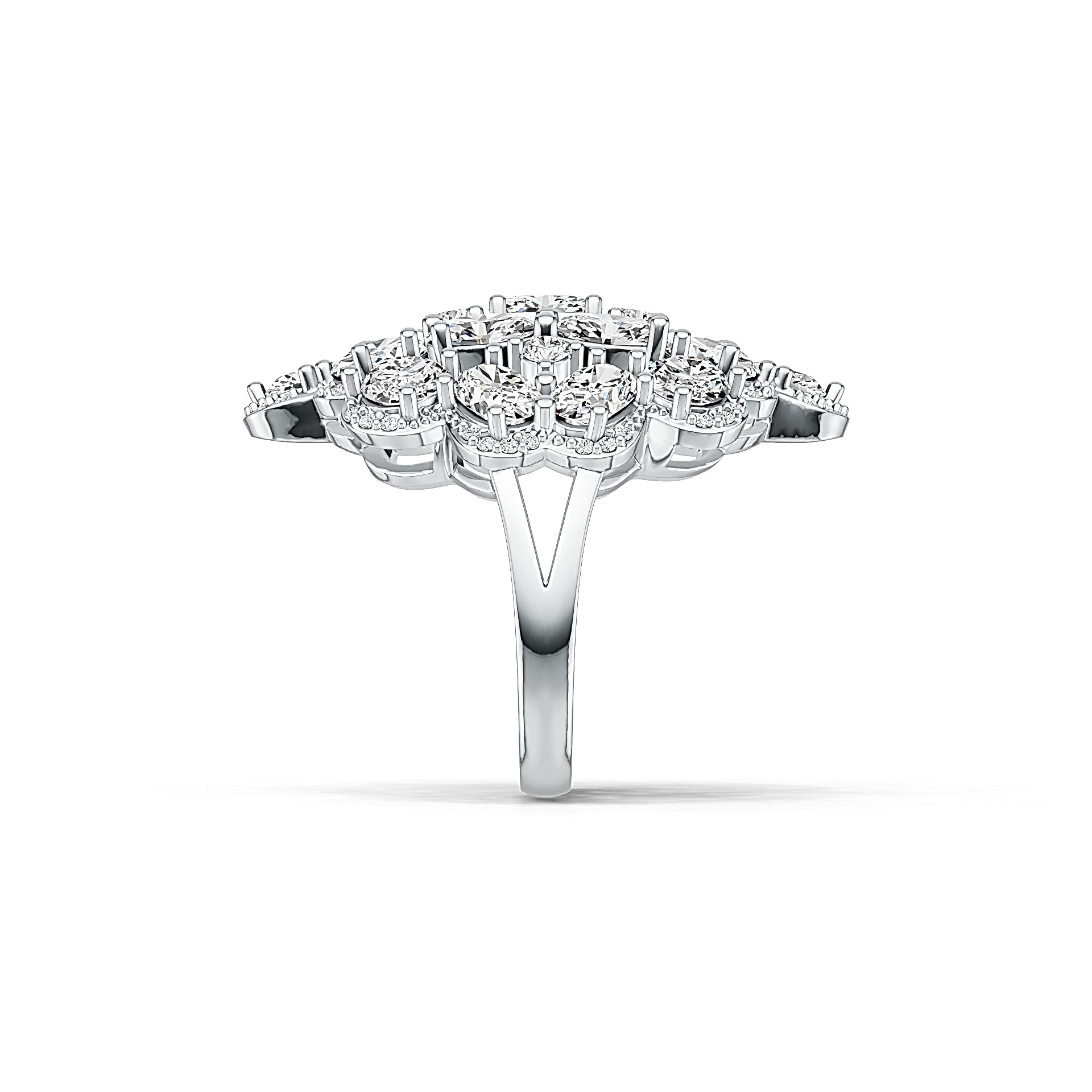 Sterling Silver Semi Mount Ring Setting Oval OV 6X4mm DHJ