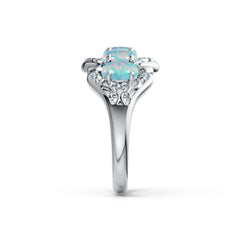 Sterling Silver Semi Mount Ring Setting Oval OV 6X4mm DHJ