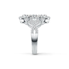 Sterling Silver Semi Mount Ring Setting Oval OV 5X4mm DHJ