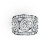18K Gold Semi Mount Ring Setting Oval OV 7X5mm Diamond Accent DHJ