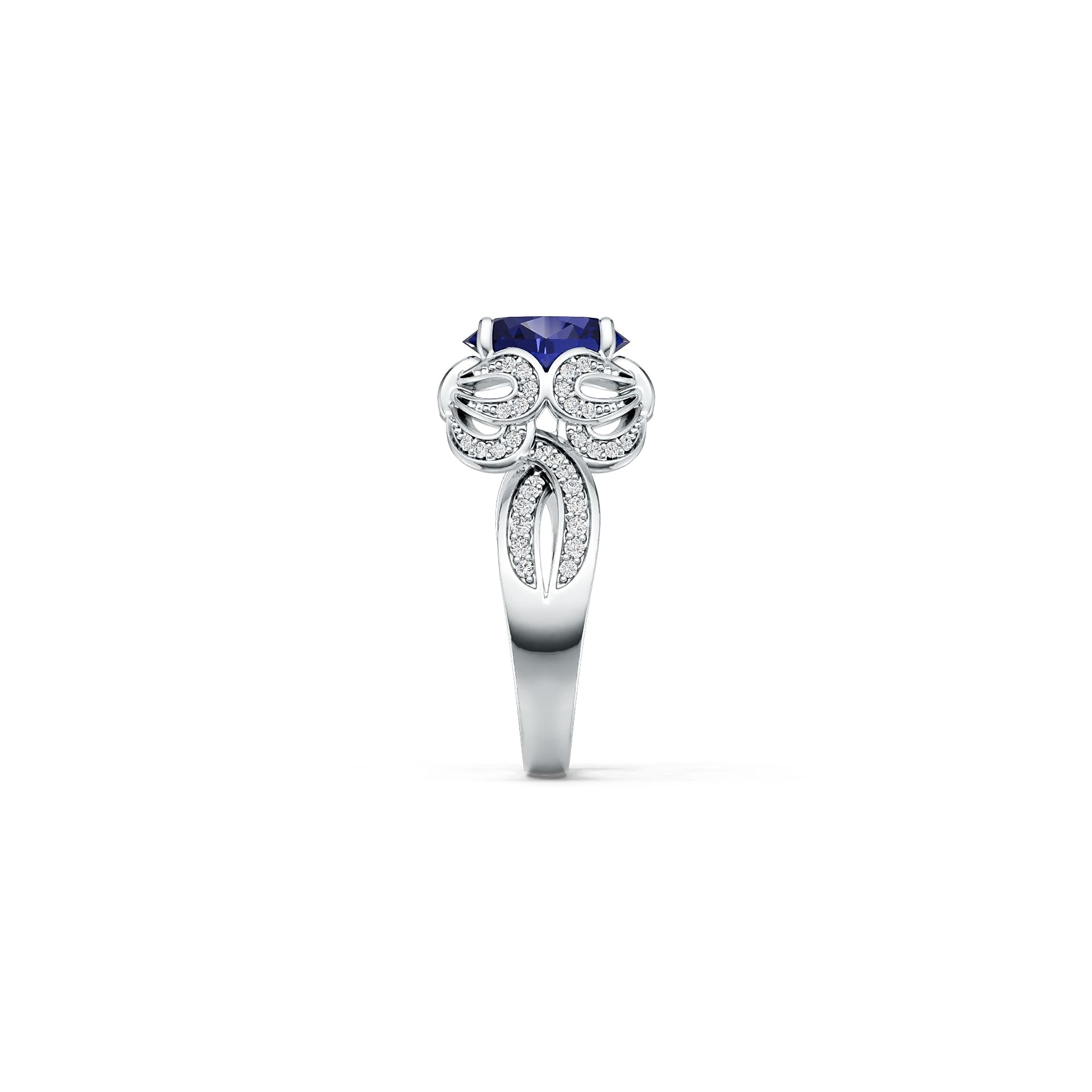 Sterling Silver Semi Mount Ring Setting Oval Ov 10x8mm Syzjewelry