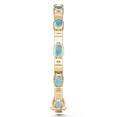 14K Gold Semi Mount Bracelet Setting Round Ro 5x4mm Syz Jewelry