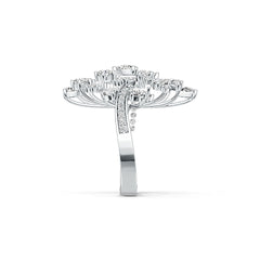 Sterling Silver Semi Mount Ring Setting Pear PE 5x3mm DHJ