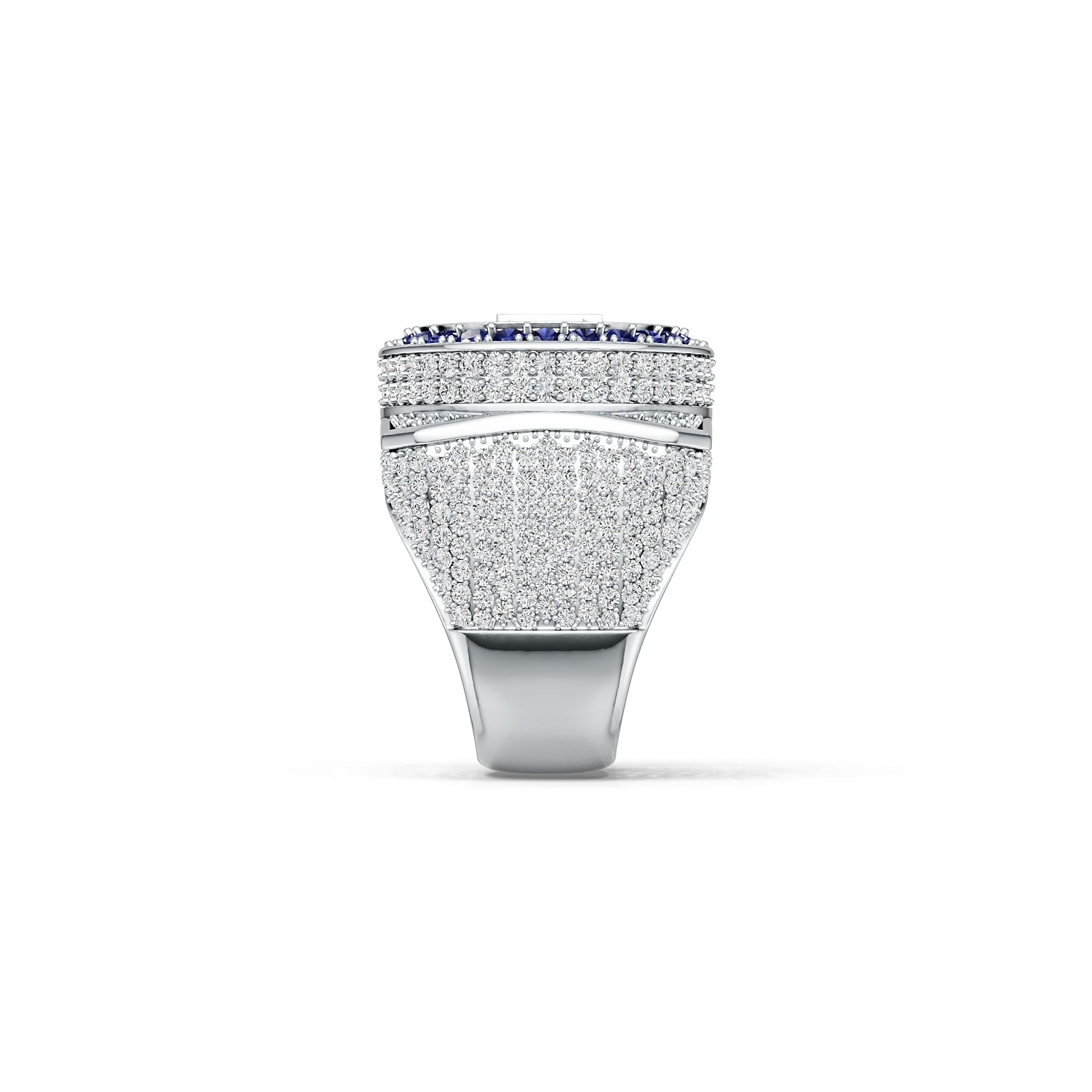 Men's Customizable Sterling Silver Champion Ring - Personalized Ring of Honor for Champions Syzjewelry