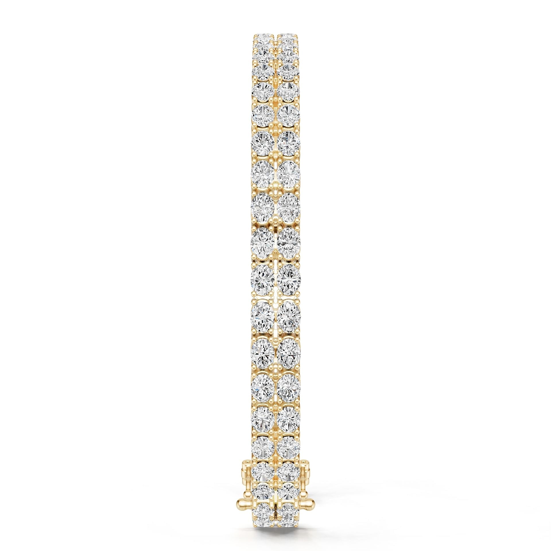 14K Gold Semi Mount Bracelet Setting Round Ro 4x3mm Syz Jewelry