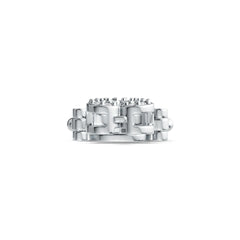 14K Gold Semi Mount Bracelet Setting Trillion TR 7X7mm with or Moissanite Diamond Accent DHJ