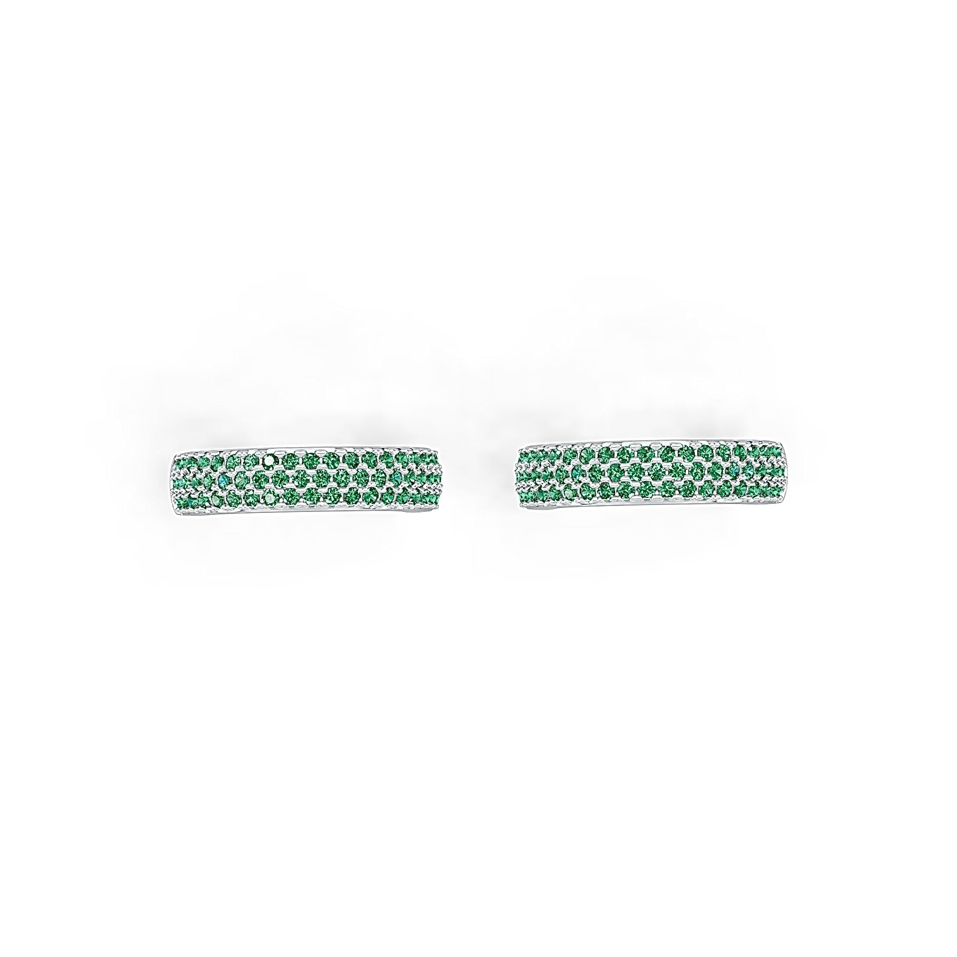 18K Gold Ear Cuff Earrings with or Moissanite Diamond Accent DHJ