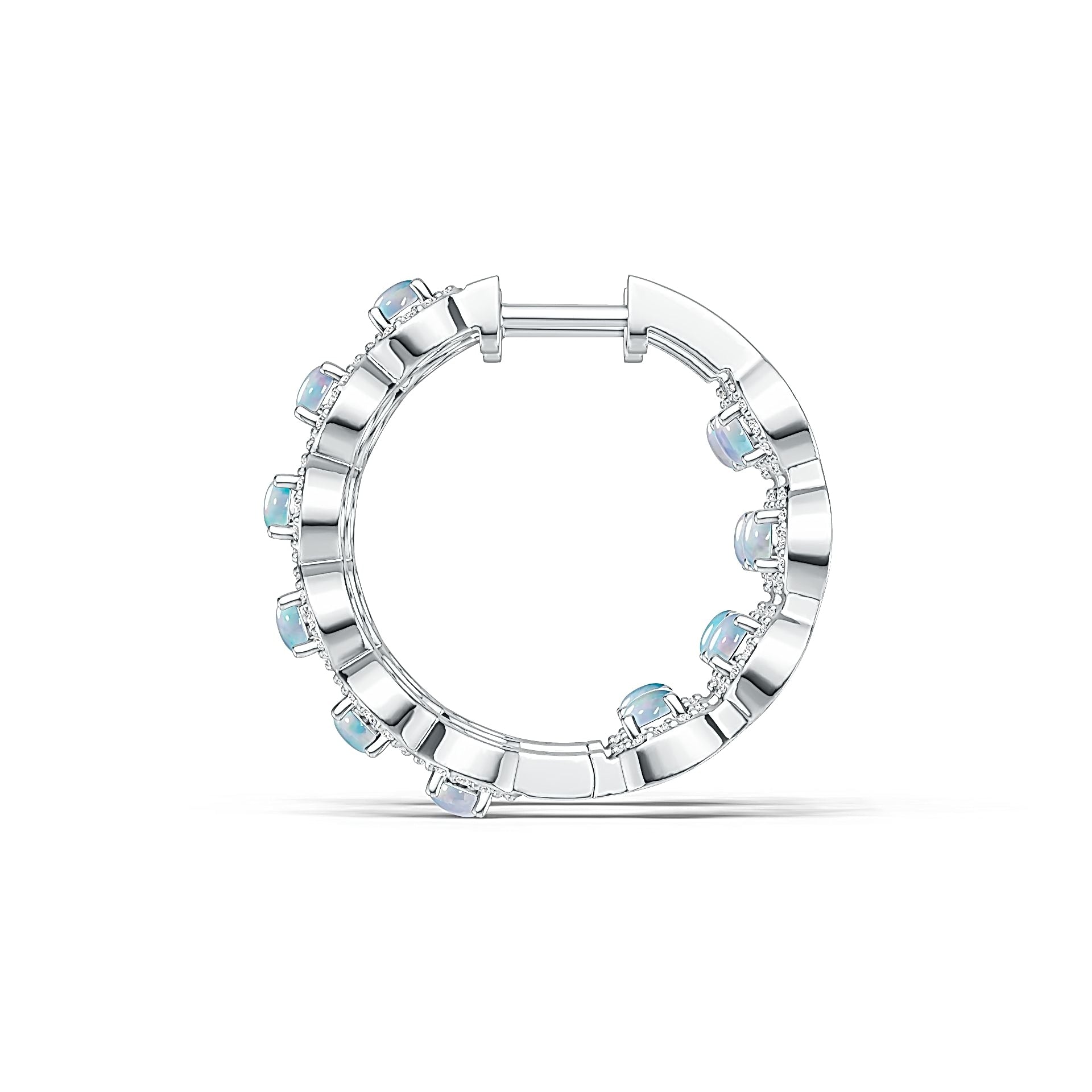 Sterling Silver Semi Mount Earrings Setting Round RD 3x3mm DHJ