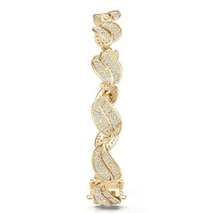 10K Gold Semi Mount Bracelet Setting Round Ro 1x1mm Syz Jewelry