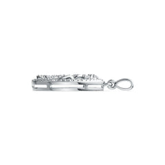Sterling Silver Semi Mount Pendant Setting Round RD 1.25mm DHJ