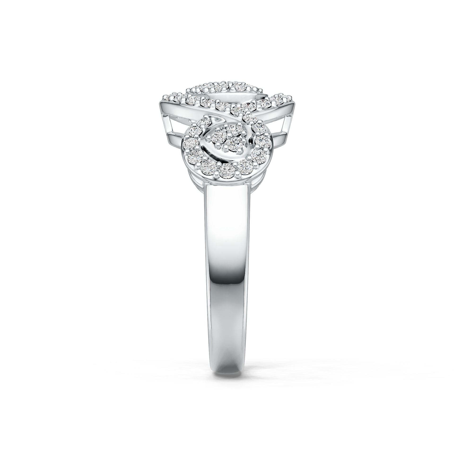 Sterling Silver Semi Mount Ring Setting Round RD 1.25mm DHJ
