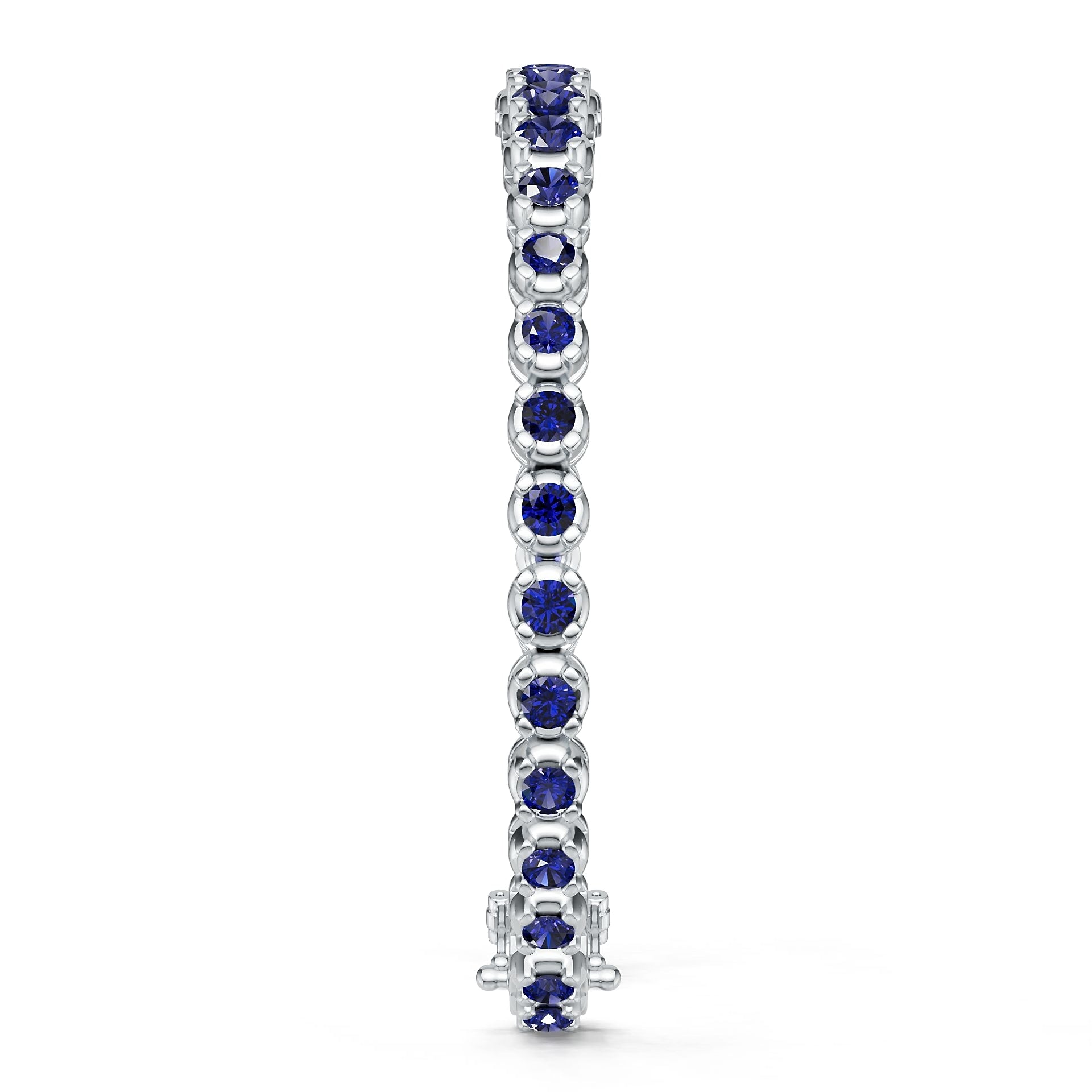 Platinum Semi Mount Bracelet Setting Round Ro 4x4mm Syz Jewelry