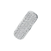 18K Gold Semi Mount Earrings Setting Round RD 1.0mm Diamond Accent DHJ
