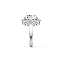 Sterling Silver Semi Mount Ring Setting Round RD 12X12mm DHJ