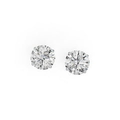 10K Gold Semi Mount Earrings Setting Round RD 7.5mm DHJ