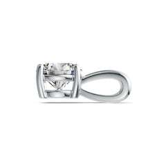 Sterling Silver Semi Mount Pendant Setting Round RD 6.5mm DHJ