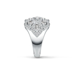 Sterling Silver Semi Mount Ring Setting Oval OV 4X3mm with White Topaz Twist Ring - Syzjewelry
