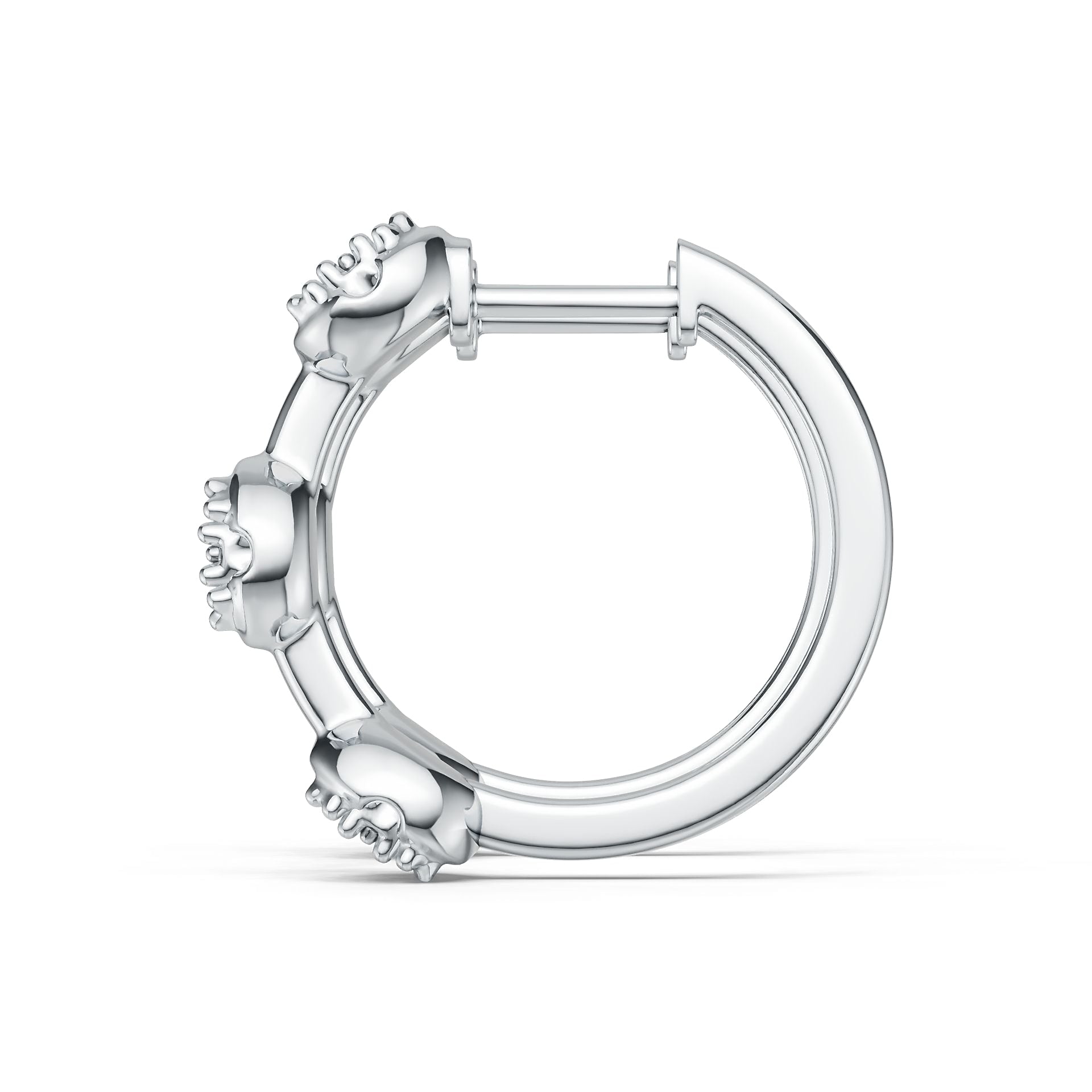 Sterling Silver Semi Mount Earrings Setting Round Ro 6x6mm DHJ