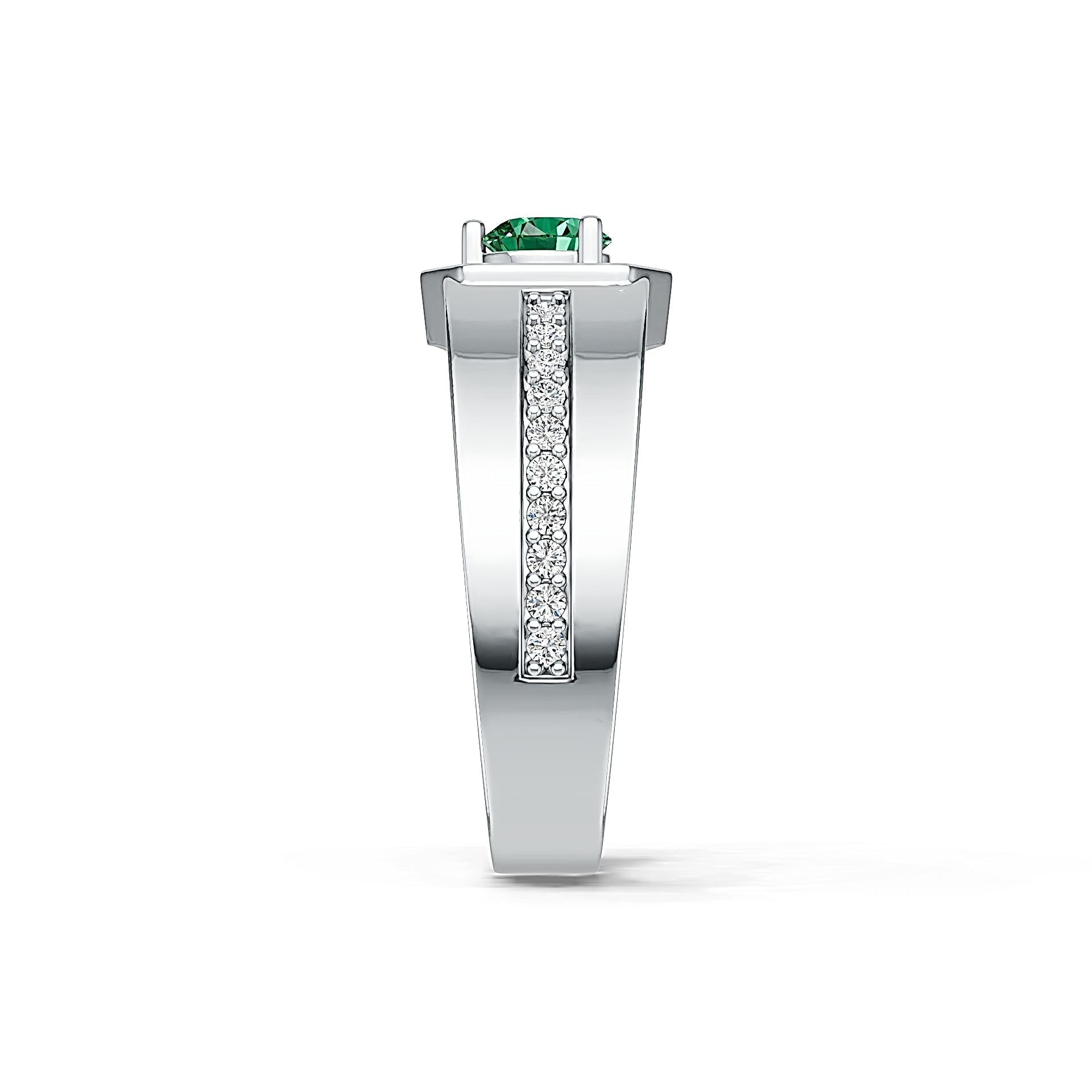 Sterling Silver Semi Mount Ring Setting Round RD 5x5mm Halo Syzjewelry