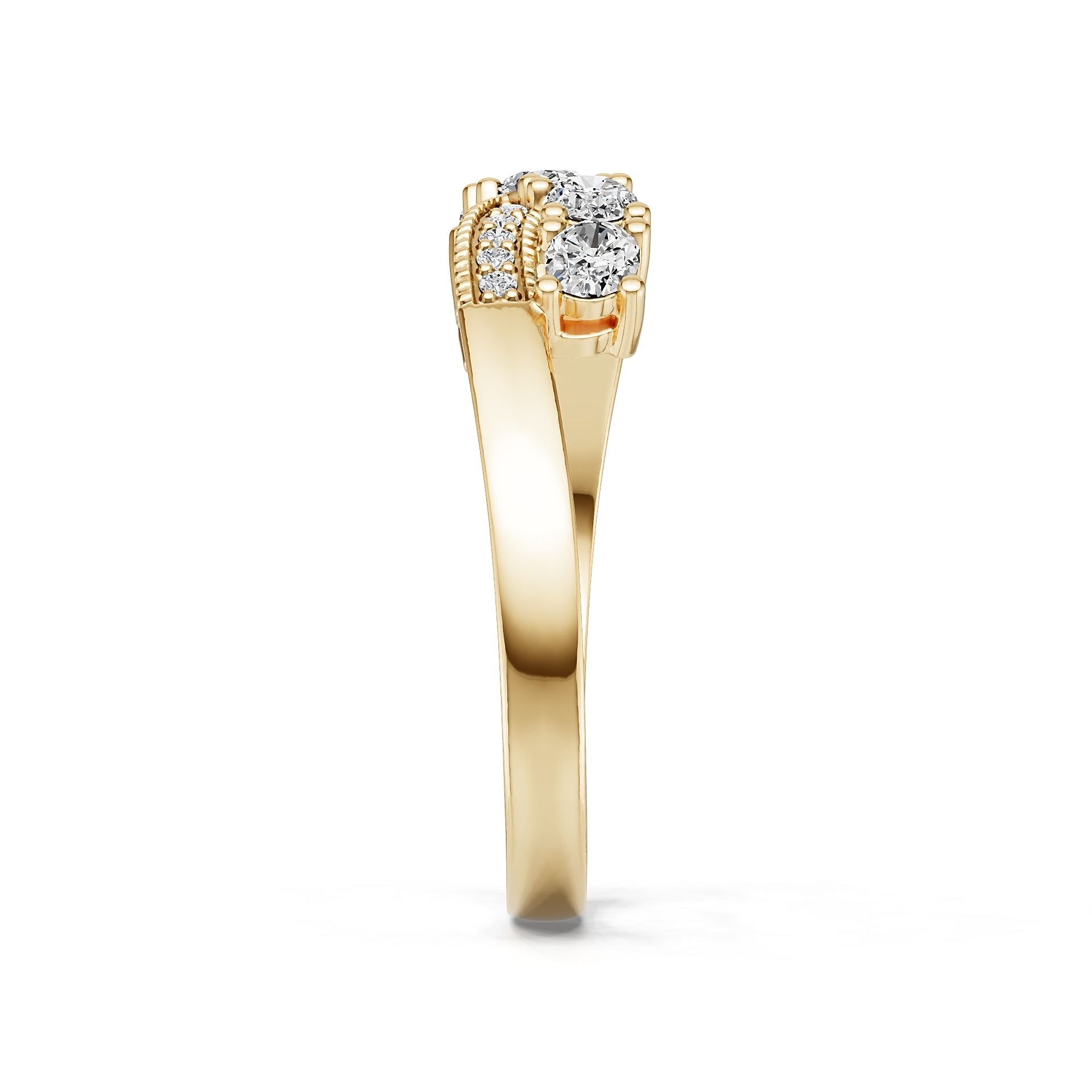 10K Gold Semi Mount Ring Setting Oval Ov 4x3mm Syz Jewelry