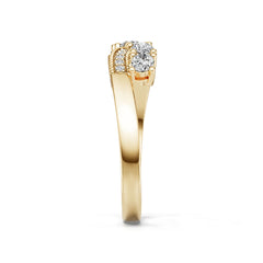 10K Gold Semi Mount Ring Setting Oval Ov 4x3mm Syz Jewelry