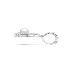 Sterling Silver Semi Mount Earrings Setting Round RD 7x7mm DHJ
