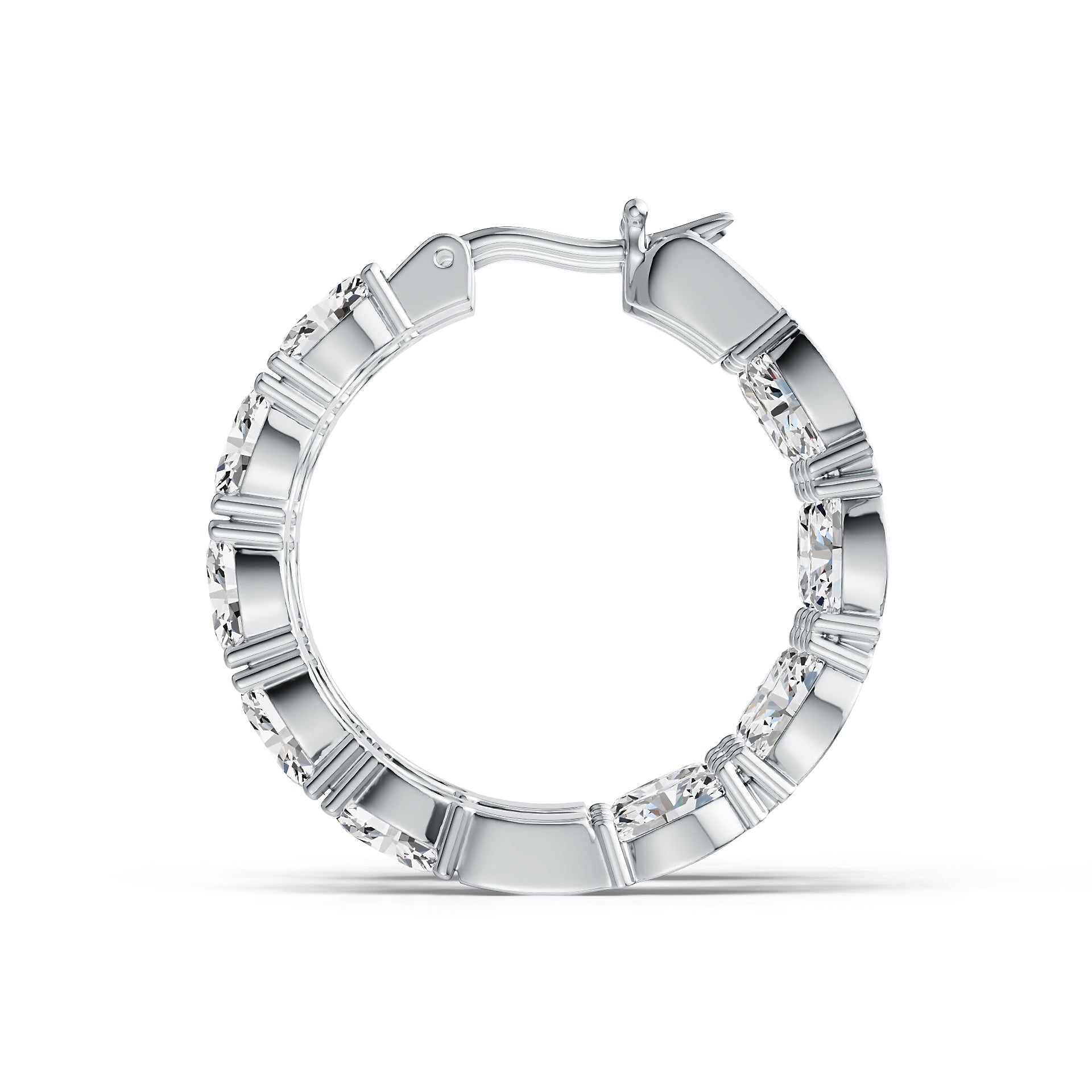 Sterling Silver Semi Mount Earrings Setting Oval OV 7X5mm DHJ