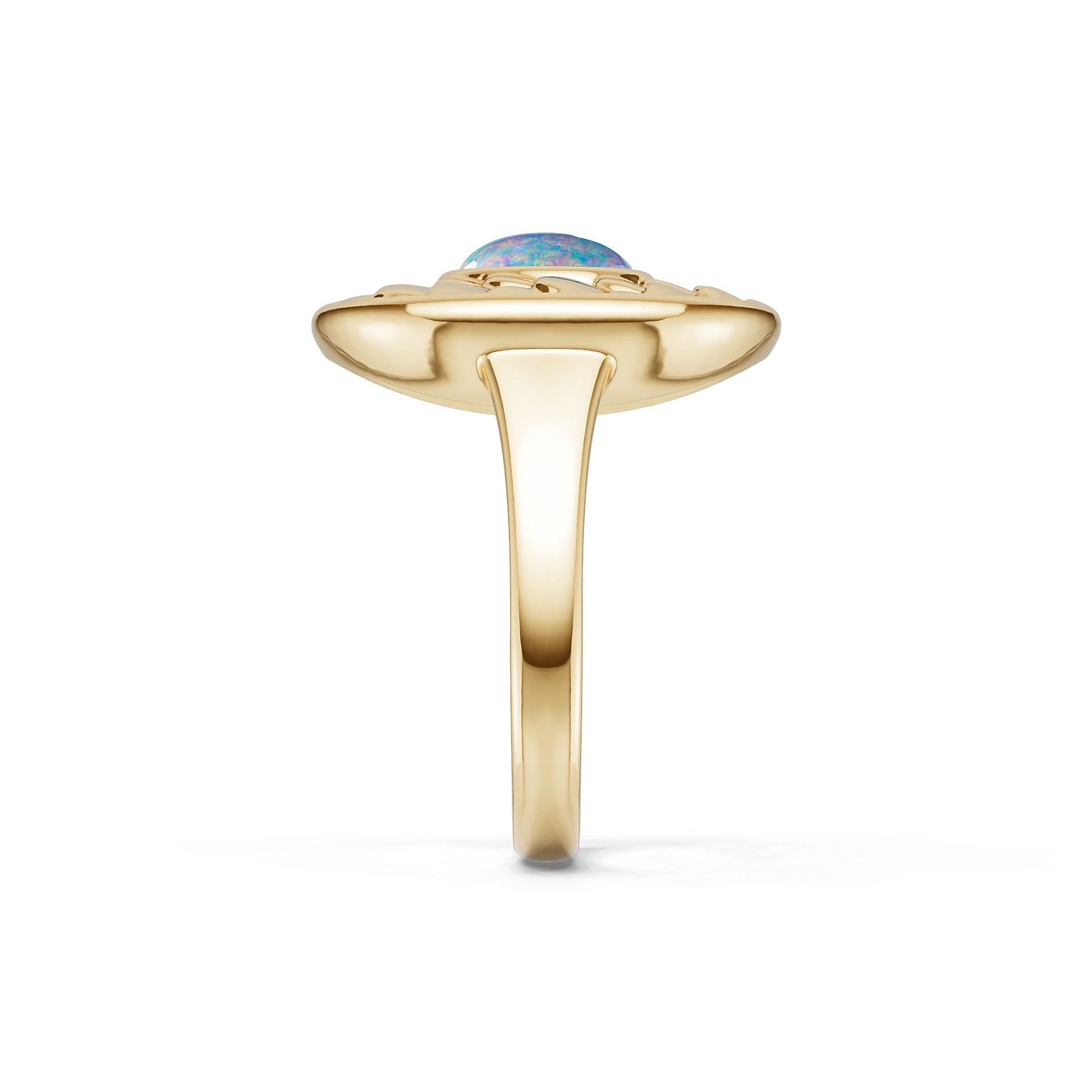 18K Gold Semi Mount Ring Setting Round Ro 6x6mm Syz Jewelry