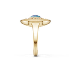 18K Gold Semi Mount Ring Setting Round Ro 6x6mm Syz Jewelry