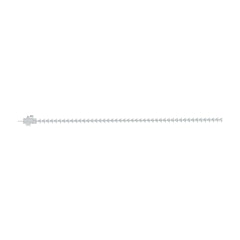 18K Gold Semi Mount Bracelet Setting Trillion TL 3X3mm DHJ